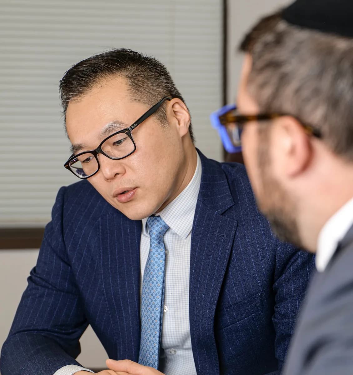 VC Lawyers senior personal injury lawyer in consultation with a client in Toronto